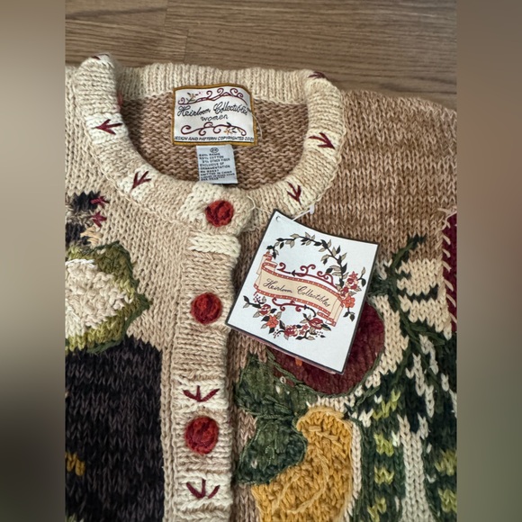 Colorful Patchwork Cardigan Sweater - Picture 6 of 8